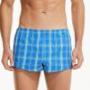 Men's Woven Boxers Underwear Moisture Wicking Boxer Briefs with Relaxed Fit, Comfortable Cotton Shorts (Blue,Large) view 2