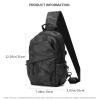 Aliuciku Men Bag Handbag Cross Shoulder Oxford Nylon Fabric Business Casual Fashion Chest Bags (Color : Camouflage) view 2