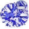 4Pcs Upgraded 12inch Metallic Cheerleading Pom Poms, HOLENGS Cheerleader Pompoms Cheer Poms for Kids Adults, Cheering Squad Pompoms for School Sports Games Dance Party (Blue and White) view 2