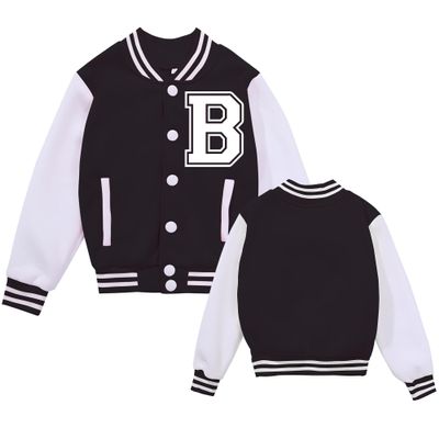 NICNZQI Kids Varsity Jacket Boys Bomber Jacket Baseball Jacket for Girls with Pocket Coat