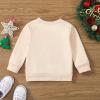 Toddler Boys Girls Christmas Long Sleeve Letter Plaid Xmas Tree Prints Pullover Kids Sweatshirt Tops Clothes Girl Tunics (A, 3-4 Years) view 2