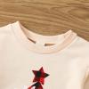 Toddler Boys Girls Christmas Long Sleeve Letter Plaid Xmas Tree Prints Pullover Kids Sweatshirt Tops Clothes Girl Tunics (A, 3-4 Years) view 3