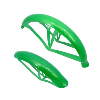 TRACER BOSTON GT7 Bike Mudguard,26-in*3.0 Fat Tire Bicycle Mudguard Set Mudguards Snow Bike Beach Bicycle MTB Cycling Accessories Front & Rear Set (green)