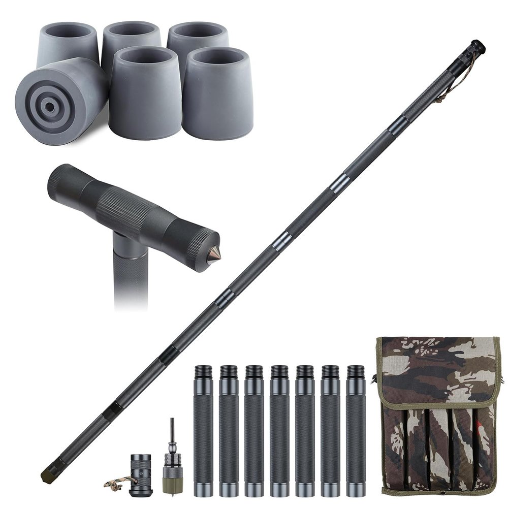 aiGear Premium Walking Hiking Stick and Grip Part and Anti Skid Rubber Tips