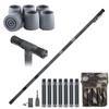 aiGear Premium Walking Hiking Stick and Grip Part and Anti Skid Rubber Tips view 1