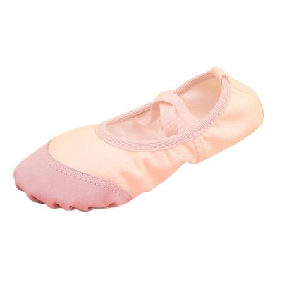 Ballet Shoes for Girls,Soft Leather Ballet Slippers No-Tie Warm Dance Yoga Practice Shoes for (A-d, 10.5 Little Child)