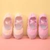 Ballet Shoes for Girls,Soft Leather Ballet Slippers No-Tie Warm Dance Yoga Practice Shoes for (White-d, 1 Big Kids) view 4