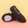 Ballet Shoes for Girls,Soft Leather Ballet Slippers No-Tie Warm Dance Yoga Practice Shoes for (Black-d, 2 Big Kids) view 3