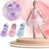 Ballet Shoes for Girls,Soft Leather Ballet Slippers No-Tie Warm Dance Yoga Practice Shoes (Pink-f, 13.5 Little Child) view 2