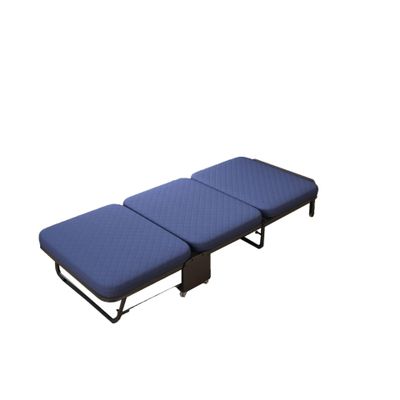 TOWINE Camping Cots for Adults Casual Portable Folding Bed Three fold Bed Office Single Lunch Break Nap Three fold Sponge Folding Bed Sleeping Cot for Camping Pool Beach (Color : 1, Size : B)