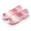 Ballet Shoes for Girls,Soft Leather Ballet Slippers No-Tie Warm Dance Yoga Practice Shoes (Rose Gold-b, 12 Little Child) view 2