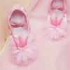 Ballet Shoes for Girls,Soft Leather Ballet Slippers No-Tie Warm Dance Yoga Practice Shoes for (Pink-f, 1 Big Kids) view 3
