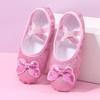 Ballet Shoes for Girls,Soft Leather Ballet Slippers No-Tie Warm Dance Yoga Practice Shoes for Toddler (B-c, 2 Big Kids) view 3