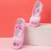 Ballet Shoes for Girls,Soft Leather Ballet Slippers No-Tie Warm Dance Yoga Practice Shoes for (Pink-b, 8.5 Toddler) view 3