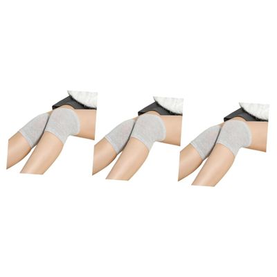 Healifty 3pcs Knee Support Sleeve for Running Hiking and Outdoor Sports Comfortable Grey Knee Warmer Protector for Adults and Boys and Girls Elastic Design for and Stability