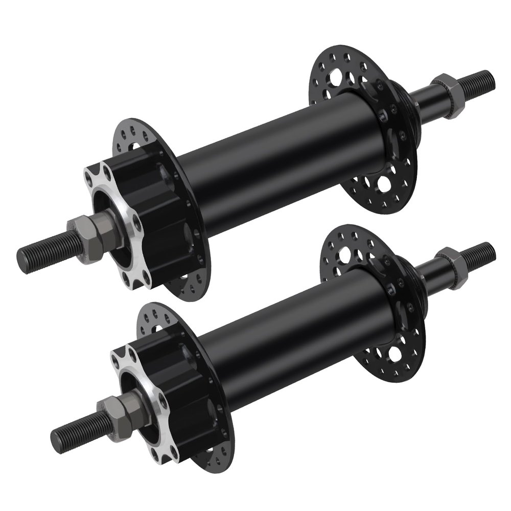 Tracer HU-SF-HB30R7+F-BK Fat Bike Hub Bicycle Wheel Part,Bike Fat Hub 3/8 x13G x 36H x 135mm x 176mm, Quick Release, 7-Speed Cassette Disc Brake Fat tire Bike Steel hubs
