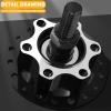 Tracer HU-SF-HB30R7+F-BK Fat Bike Hub Bicycle Wheel Part,Bike Fat Hub 3/8 x13G x 36H x 135mm x 176mm, Quick Release, 7-Speed Cassette Disc Brake Fat tire Bike Steel hubs view 4