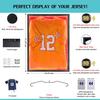 KCRasan LED Jersey Frame Display Case - Jersey case with led Lights - Large Lockable Frames Shadow Box with UV Protection for Baseball Basketball Football Soccer Hockey Sport Shirt, Black view 2