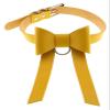 AKYLDI 2pcs PU Leather Choker Gothic Necklace Adjustable Size Punk Bow Knot Collar Neck Accessories (Color : Yellow) view 1