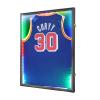 Jersey Frame Display Case, Large Lockable Shadow Box Sports Jersey Frame with 98% UV Protection Acrylic and 2 Hanger for Baseball Basketball Football Soccer Hockey Shirt,Uniform, Graduates Black view 1