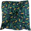 VIVIAN & VINCENT Gift Packed Silk Like Satin Fall Winter Holiday Christmas Square Scarf for Women Hair Scarves Green Pine Needles view 3