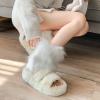 Altsuceser Faux Fur Leg Warmer, Solid Color Winter Warm Fluffy Lolita Boot Cuffs Cover for Party Costumes White view 3