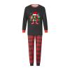 One opening Family Christmas Pjs Matching Sets Soft Couple Christams Pajamas Set Sleepwear Xmas Homewear Christmas Outfits (BlackV86,Men,S) view 3
