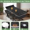 ABORON Heavy-Duty Folding Guest Bed for Adults, 500lb Capacity, Portable Extra Cot with 1207D Double Layer, Ideal for Indoor Guest Stays & Temporary Home Use view 4