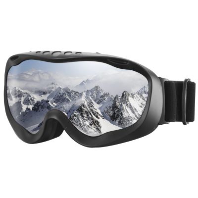 AVAWAY Ski Goggles Men, Youth-Snow Snowboard Goggle Anti Fog Safety Glasses OTG Winter Snow Sports Accessory Gear