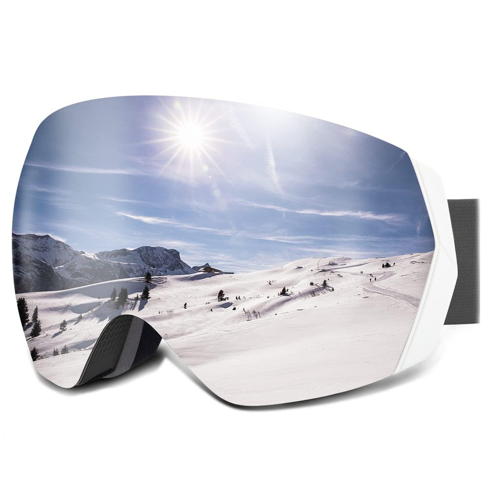AVAWAY Snowboard Glasses, Snow Goggles for Men, Anti-fog Skiing Goggles 100% UV Protection Ski Glasses - Ski Gear for Women