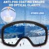 AVAWAY Snowboard Glasses, Snow Goggles for Men, Anti-fog Skiing Goggles 100% UV Protection Ski Glasses - Ski Gear for Women view 4