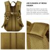 ArcEnCiel 20L Tactical Backpack MOLLE Daypack Gear Pack Camping Bag with PatchBrown view 3