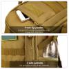 ArcEnCiel 20L Tactical Backpack MOLLE Daypack Gear Pack Camping Bag with PatchBrown view 4