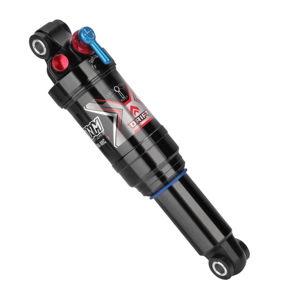 CATAZER Bicycle Rear Shock Lockable Air Suspenion Rebound Damping MTB Mountain Bike Shock Absorber 165/190/200/210mm (165mm)