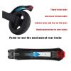 Rear Tail Lamp Flashlight Mudguard Rear Brake Foot Brake Fender Compatible With Carbon Fiber Electric Scooter 6.5/5.5/8 Inch Fender Cover (Color : 5.5inch) view 3
