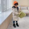 Child Kids Girls Winter Warm Jackets Lined Puffer Jacket Thicken Fleece Hooded Coat Kids Toddler Warm Snow Jacket Beige view 3