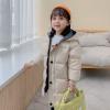 Child Kids Girls Winter Warm Jackets Lined Puffer Jacket Thicken Fleece Hooded Coat Kids Toddler Warm Snow Jacket Beige view 4