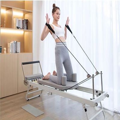 KLUFO Fitness Equipment Pilates Training Bed, Pilates Exerciser, Multifunctional Folding Yoga Training Bed, Gym and Home Use