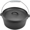PILYON Camping Cookware,Portable Non-Stick Cast Iron Cookware Pan Outdoor Camping BBQ view 1