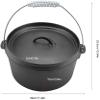 PILYON Camping Cookware,Portable Non-Stick Cast Iron Cookware Pan Outdoor Camping BBQ view 3