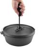 PILYON Camping Cookware,Portable Non-Stick Cast Iron Cookware Pan Outdoor Camping BBQ view 4