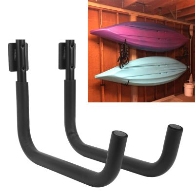 BEIJIALY Kayak Storage Hooks Hangers, Kayak Wall Mount Rack Space Saving Easy Installation Sturdy Kayak Wall Hangers Surfboard Wall Mount Bracket Garage Storage Canoe Hangers