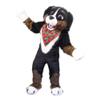 Smiling Dog Mascot Costume Adult Size for Men & Women with Built-in Fan Inside the Head view 1