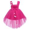 Birthday Dress for Baby Girls, Infant Toddler 3D Butterfly Tutu Dress Puffy Tulle Flower Girl Wedding Dress 1st 2nd Birthday Cake Smash Formal Summer Pageant Party Dresses Hot Pink 2-3 Years view 4