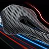 3D Printed Full Carbon Fiber Bike Saddle,Breathable/Waterproof/Light Unisex Cushion Seat for BMX, MTB & Road-Black view 4