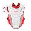 All-Star Adult PHX Paige Halstead Fastpitch Softball Chest Protector (Medium) White/Scarlet view 1