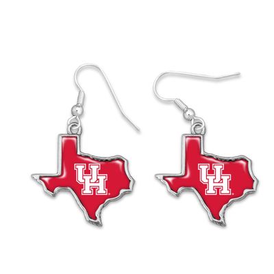 Houston "UH" Texas Dangle Earrings