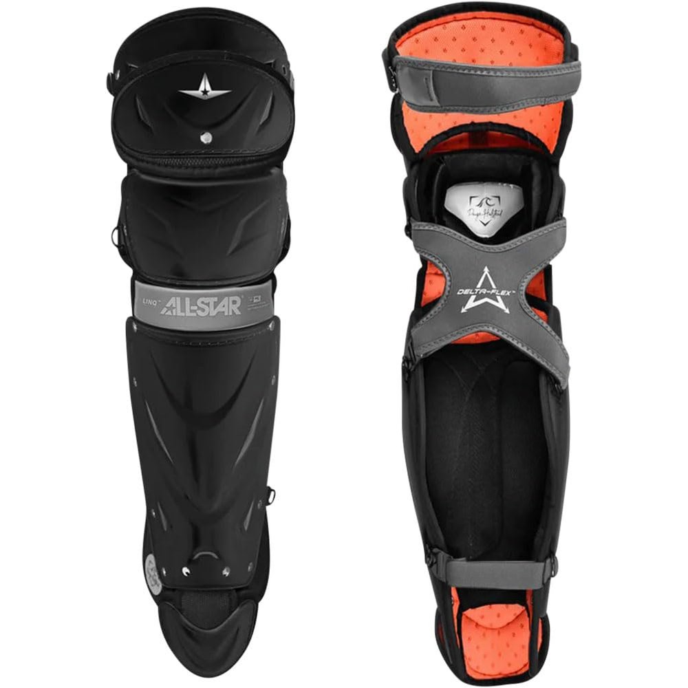 All Star Adult PHX Paige Halstead Fastpitch Softball Leg Guards (Small) Black