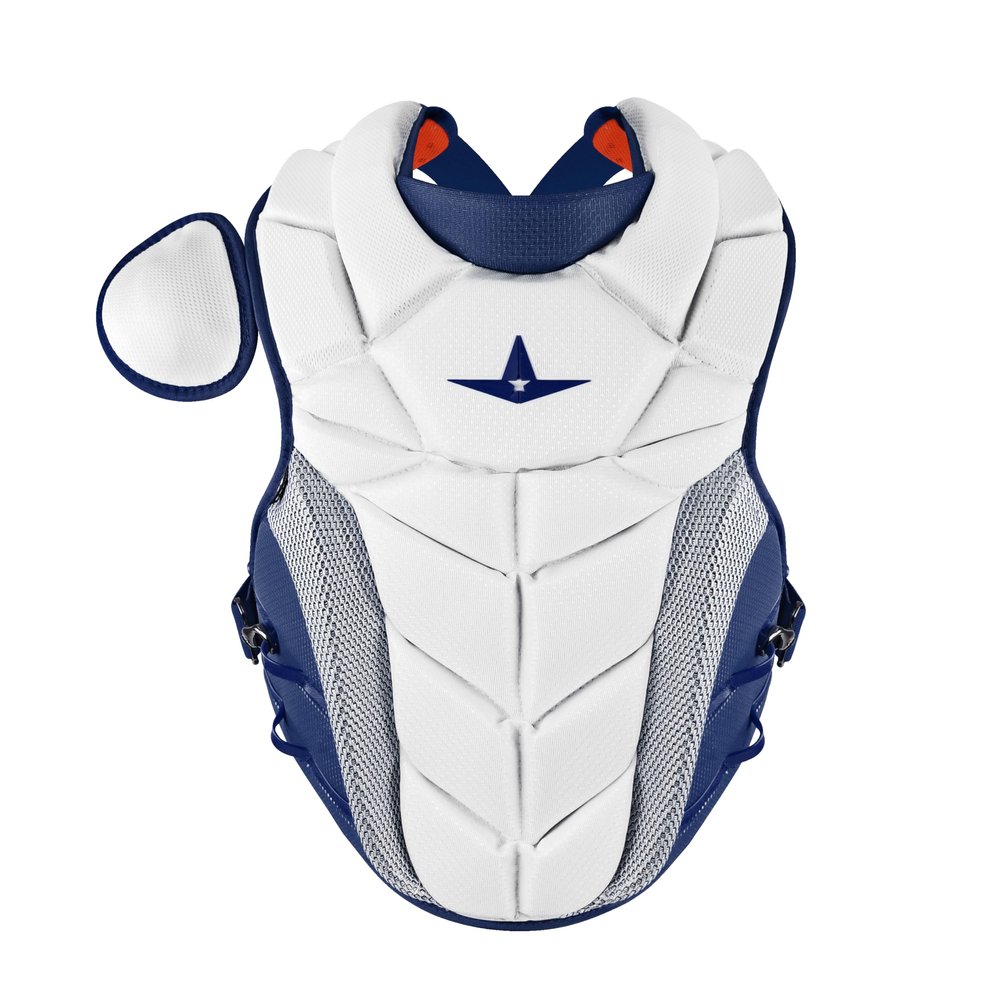 All-Star Adult PHX Paige Halstead Fastpitch Softball Chest Protector (Large) White/Navy