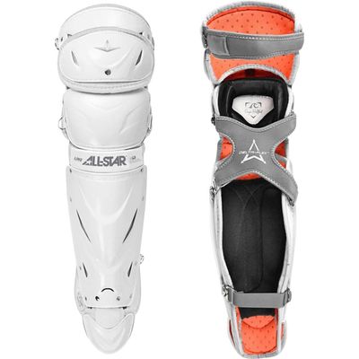 All Star Adult PHX Paige Halstead Fastpitch Softball Leg Guards (Small) White